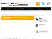 Tablet Screenshot of debus-automobiles.com